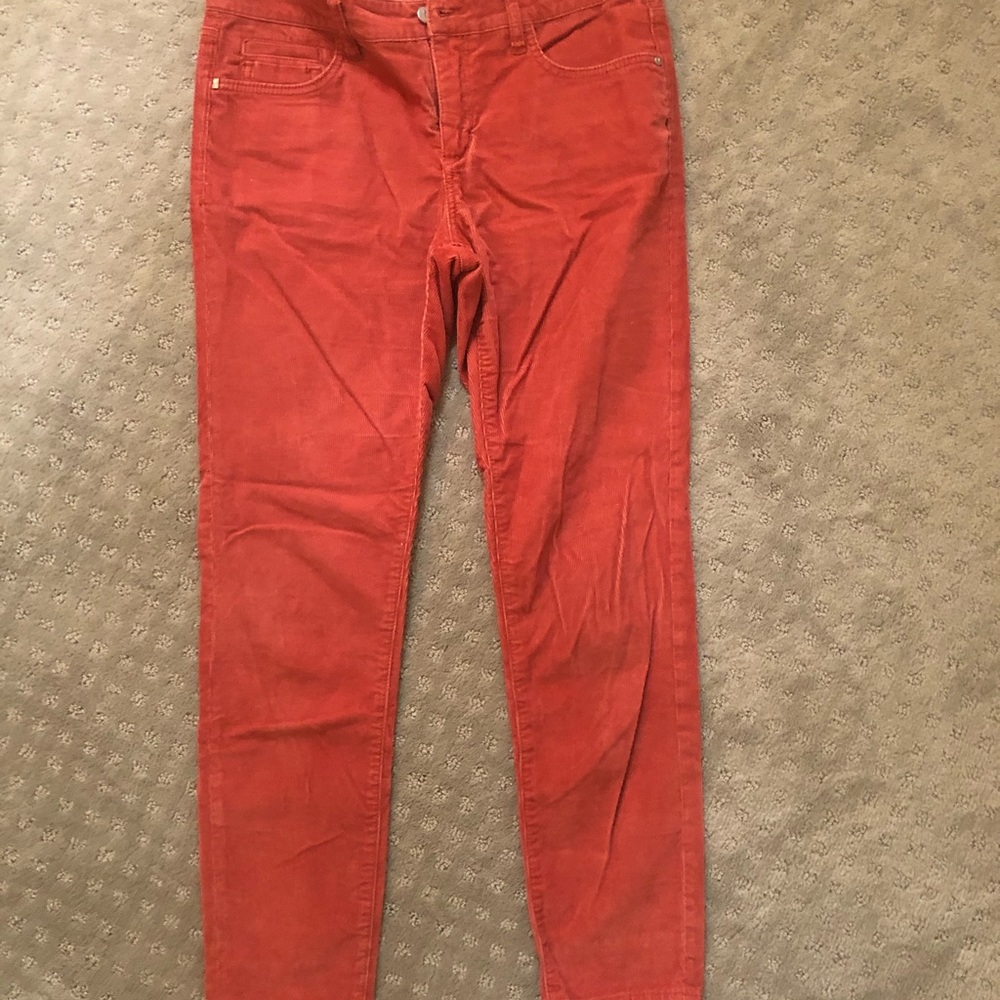 Free People Rust Orange Corduroy Pants